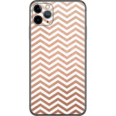 Rose Gold Chevron iPhone 11 Pro Max Skin