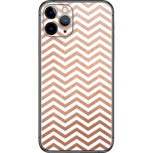 Rose Gold Chevron iPhone 11 Pro Skin