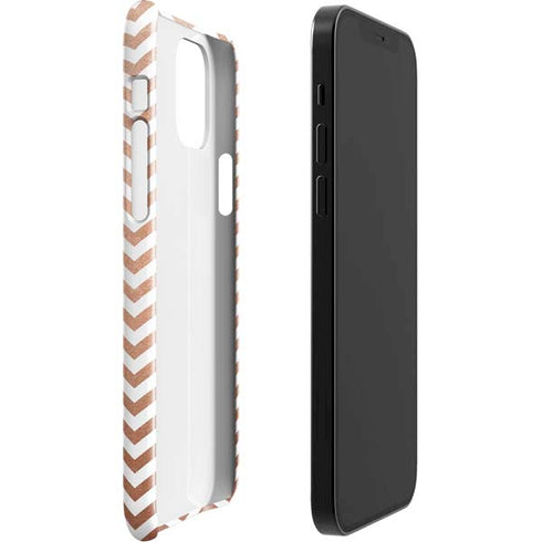 Rose Gold Chevron iPhone 12 Mini Lite Case