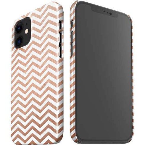 Rose Gold Chevron iPhone 12 Mini Lite Case