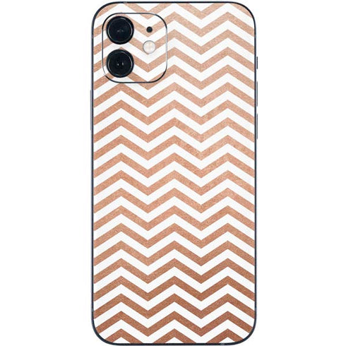 Rose Gold Chevron iPhone 12 Mini Skin