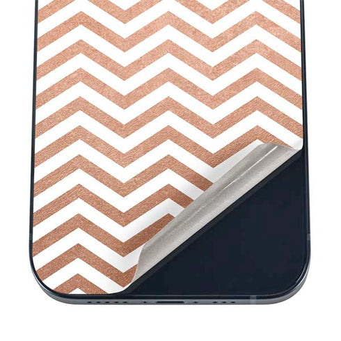 Rose Gold Chevron iPhone 12 Mini Skin