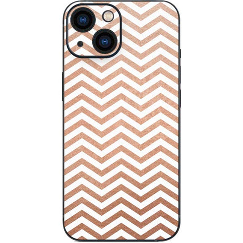 Rose Gold Chevron iPhone 13 Mini Skin
