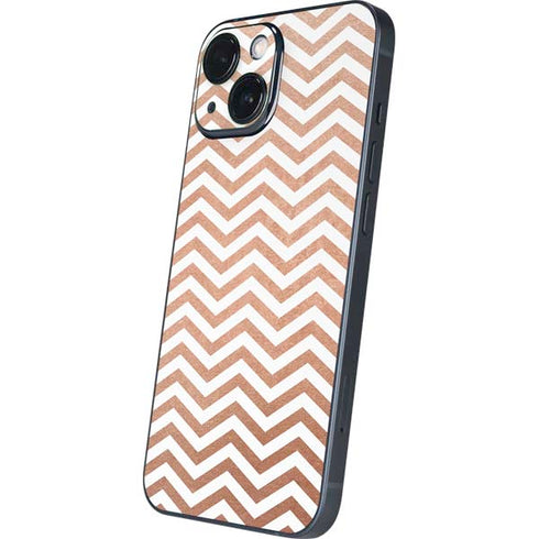 Rose Gold Chevron iPhone 13 Mini Skin