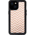 Rose Gold Chevron iPhone 13 Mini Waterproof Case