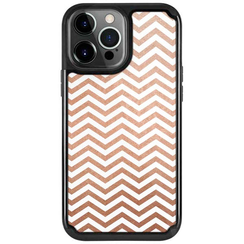 Rose Gold Chevron iPhone 13 Pro Cargo Case