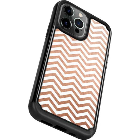 Rose Gold Chevron iPhone 13 Pro Cargo Case