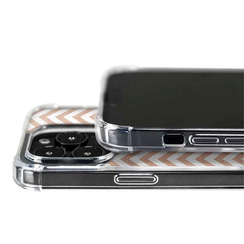 Rose Gold Chevron iPhone 13 Pro MagSafe Case