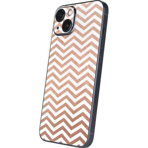 Rose Gold Chevron iPhone 13 Skin