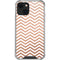 Rose Gold Chevron iPhone 14 Plus Clear Case
