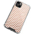 Rose Gold Chevron iPhone 14 Plus Clear Case