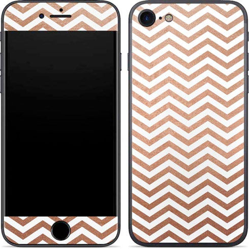 Rose Gold Chevron iPhone 7 Skin