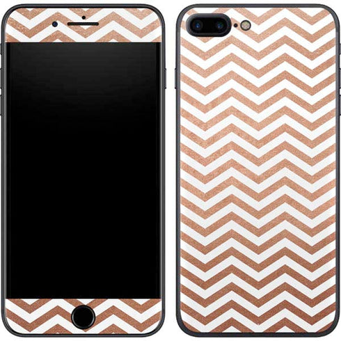 Rose Gold Chevron iPhone 8 Plus Skin
