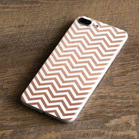 Rose Gold Chevron iPhone 8 Plus Skin