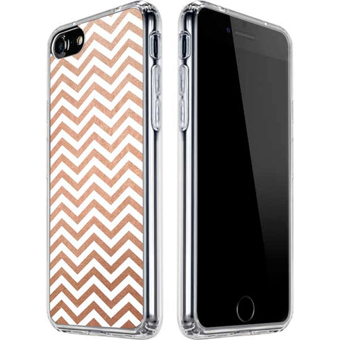 Rose Gold Chevron iPhone SE (2nd & 3rd Gen) Clear Case