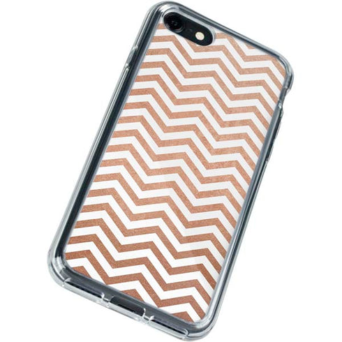 Rose Gold Chevron iPhone SE (2nd & 3rd Gen) Clear Case
