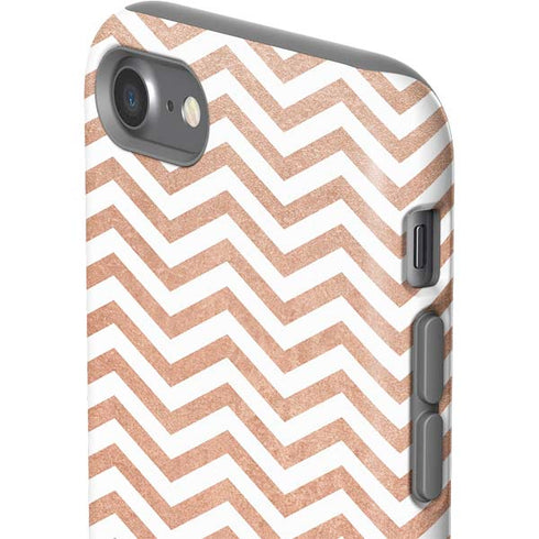 Rose Gold Chevron iPhone SE (2nd & 3rd Gen) Pro Case
