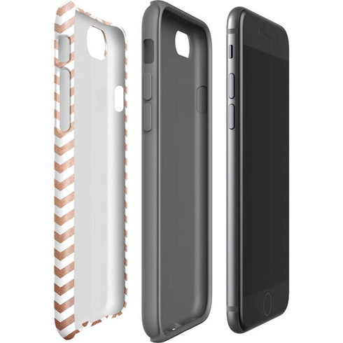 Rose Gold Chevron iPhone SE (2nd & 3rd Gen) Pro Case