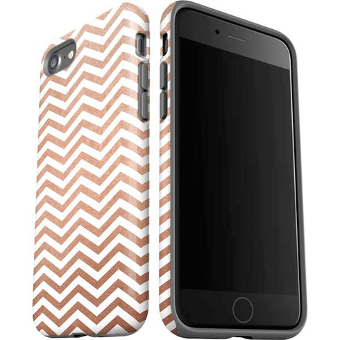 Rose Gold Chevron iPhone SE (2nd & 3rd Gen) Pro Case
