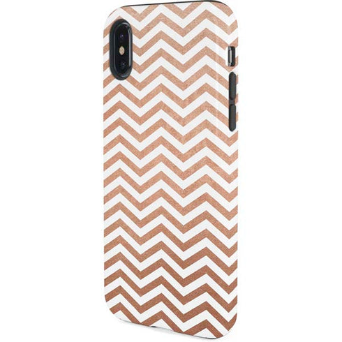 Rose Gold Chevron iPhone X Pro Case