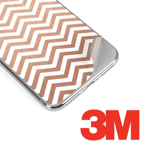 Rose Gold Chevron iPhone XR Skin