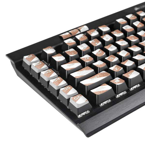 Rose Gold Chevron K95 RGB PLATINUM Mechanical Gaming Keyboard Skin