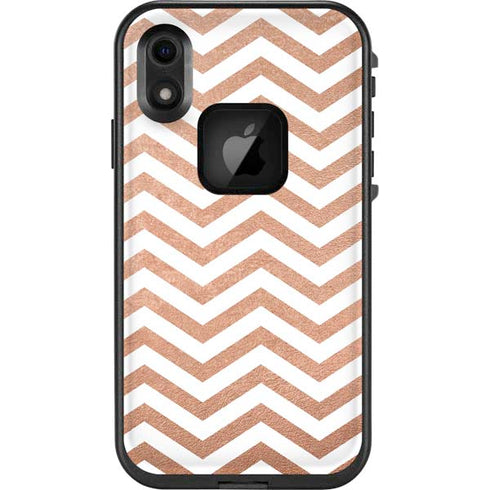 Rose Gold Chevron LifeProof Fre iPhone Skin
