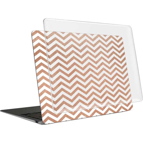 Rose Gold Chevron MacBook Air 13in M1 (2021) Case plus Skin