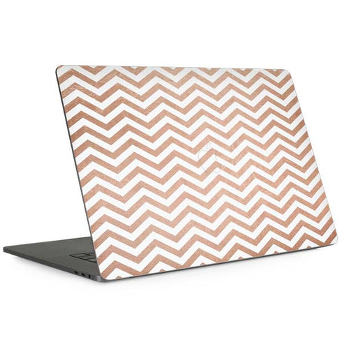Rose Gold Chevron Apple MacBook Pro 15-inch Skin