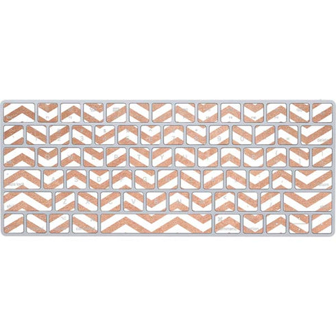 Rose Gold Chevron Magic Keyboard Skin