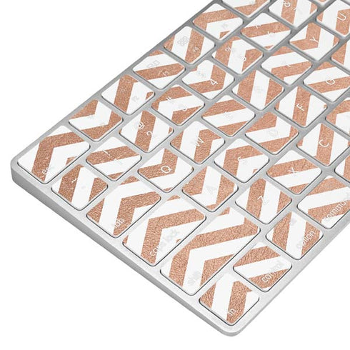 Rose Gold Chevron Magic Keyboard Skin