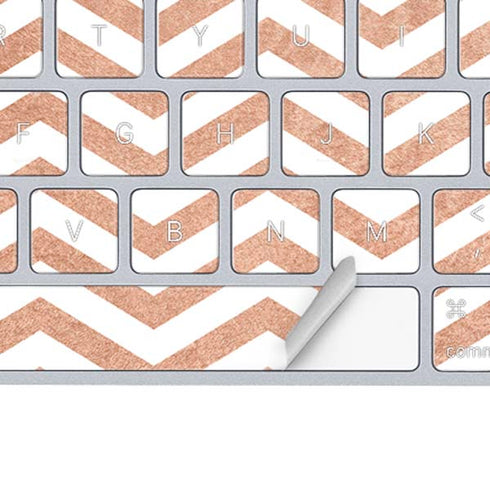 Rose Gold Chevron Magic Keyboard Skin