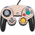 Rose Gold Chevron Nintendo GameCube Controller Skin