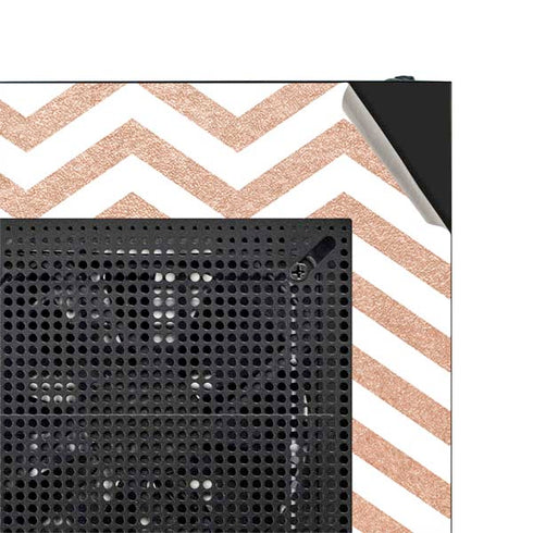 Rose Gold Chevron NZXT H510 Compact ATX Mid-Tower Case Skin