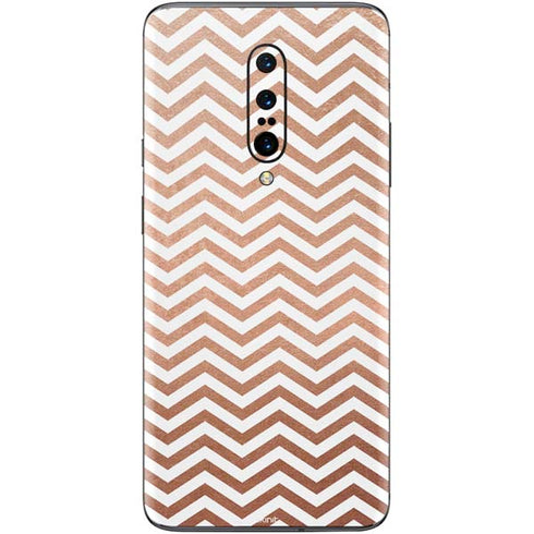 Rose Gold Chevron OnePlus 7 Pro Skin