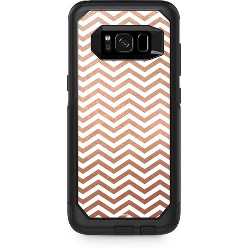 Rose Gold Chevron Otterbox Commuter Galaxy Skin