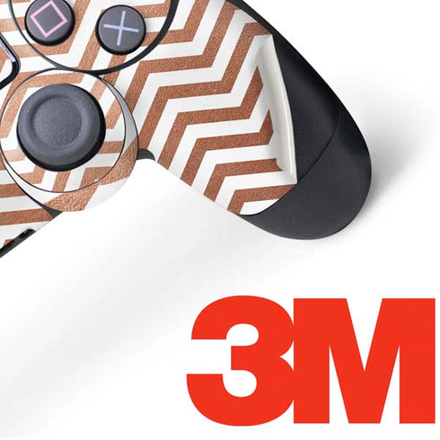 Rose Gold Chevron PS4 Controller Skin