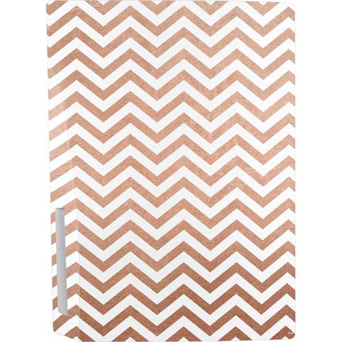 Rose Gold Chevron PS5 Console Skin