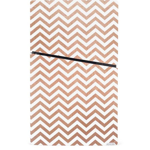 Rose Gold Chevron PS5 Slim Digital Edition Bundle Skin