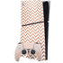 Rose Gold Chevron PS5 Slim Digital Edition Console Skin