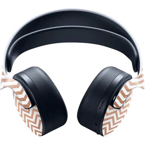Rose Gold Chevron PULSE 3D Wireless Headset for PS5 Skin