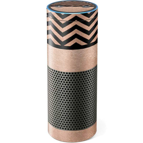 Rose Gold Chevron Split Amazon Echo Skin