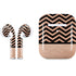 Rose Gold Chevron Split Apple AirPods 2 Skin