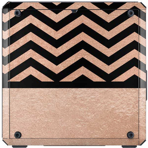 Rose Gold Chevron Split Cooler Master MasterBox Q300L Mini Tower Skin
