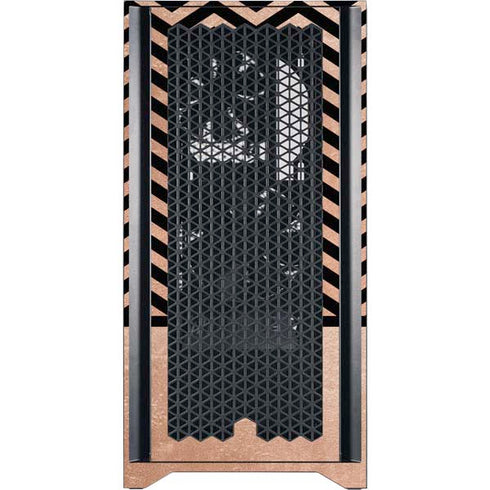 Rose Gold Chevron Split Corsair 4000D Tempered Glass Mid-Tower ATX Case Skin