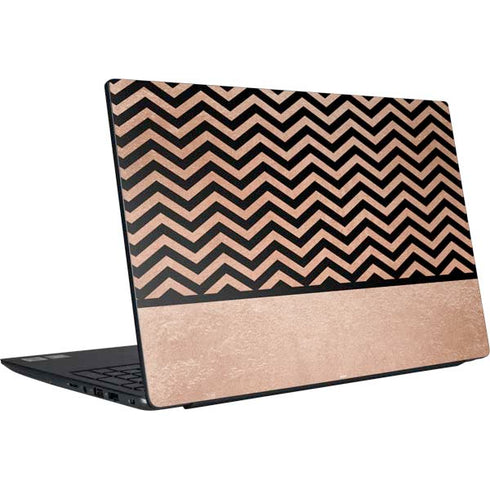 Rose Gold Chevron Split Dell Vostro Skin