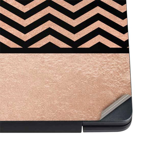 Rose Gold Chevron Split Dell Vostro Skin