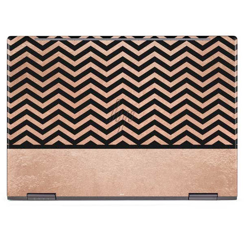 Rose Gold Chevron Split HP Envy Skin