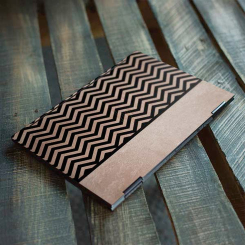 Rose Gold Chevron Split HP Envy Skin
