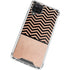Rose Gold Chevron Split Galaxy A12 Clear Case